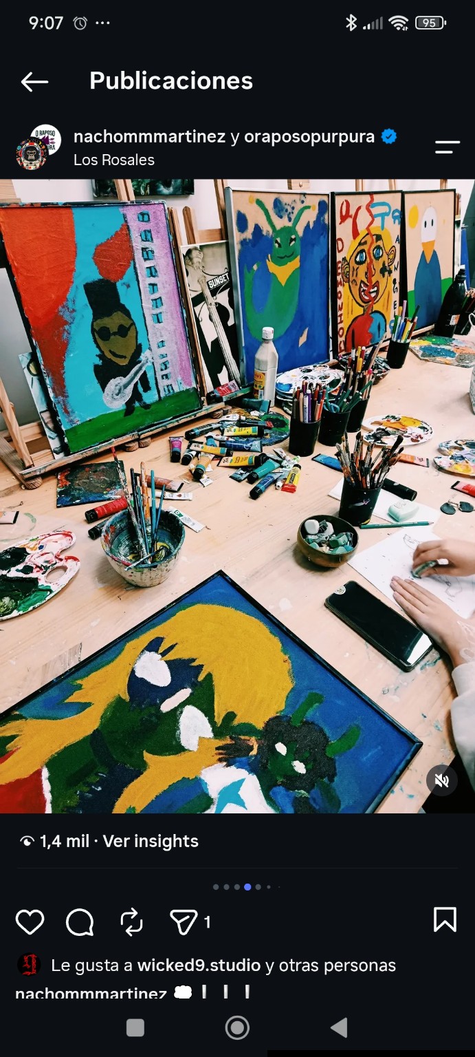 La mesa de pintura