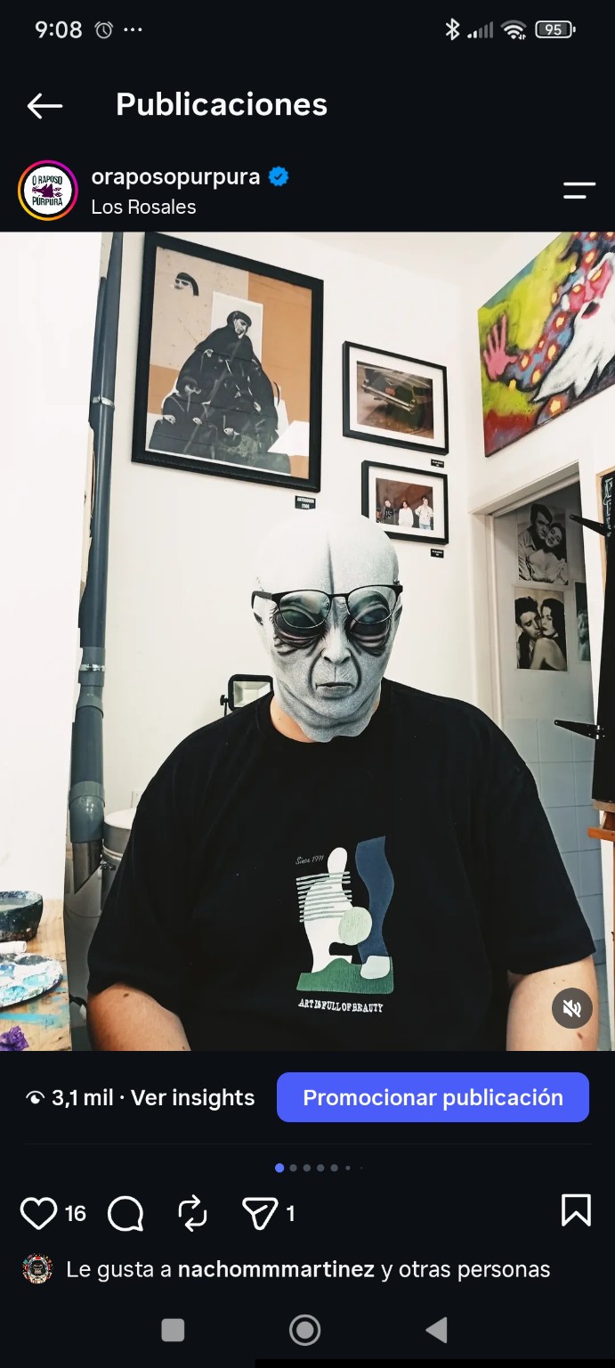 Máscara en el taller