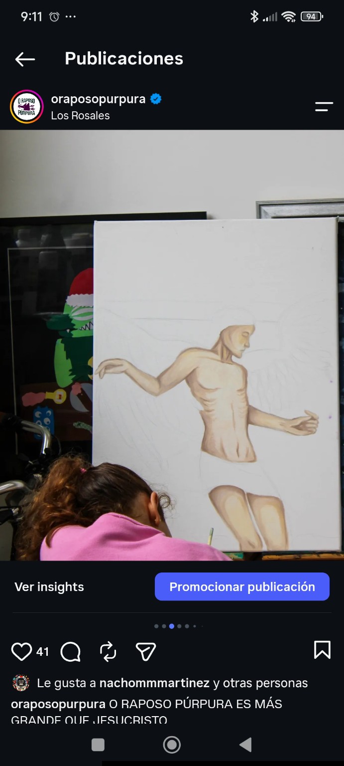 Pintura en proceso